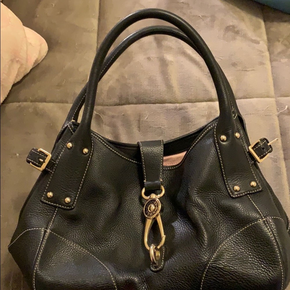 Black Dooney & Bourke Leather Shoulder Purse